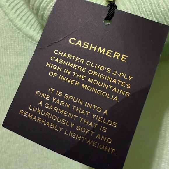 NWT Charter Club Luxury 100% Cashmere Turtleneck Sweater Size PL - Picture 7 of 13